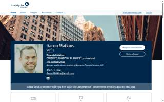 Aaron Watkins - Financial Advisor, Ameriprise Financial Services, LLC website