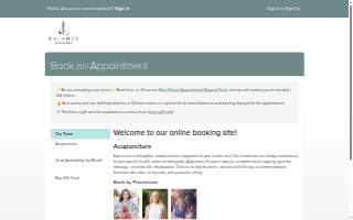 Balance Acupuncture website