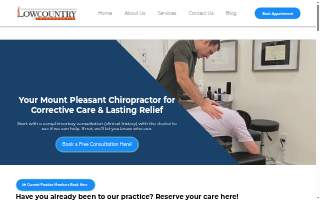 Lowcountry Chiropractic of Mt Pleasant website
