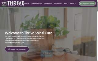 Thrive Spinal Care website