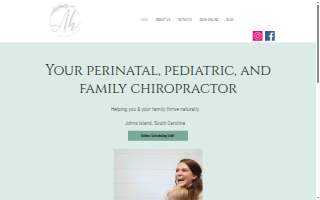 The Art of Health Chiropractic website