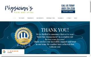 Physician's Pain and Spine Center website