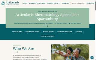 Articularis Rheumatology Specialists Simpsonville of Spartanburg website