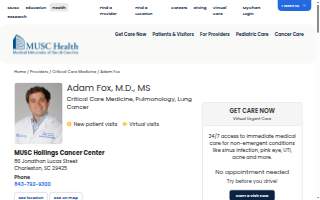 Adam Hastings Fox, MD, MS website