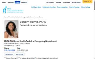 Sonam Rama, PA-C website