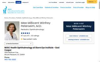 Mae Millicent Winfrey Peterseim, MD website