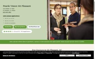 Pearle Vision of Mt Pleasant website