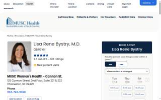 Lisa Rene Bystry, MD website