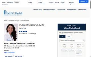 Vida Strickland, M.D. website