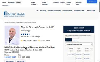 Elijah Daniel Owens, MD website