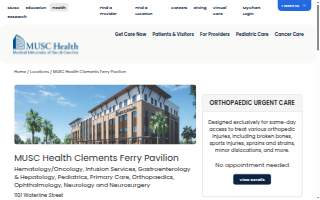 MUSC Health Clements Ferry Pavilion website
