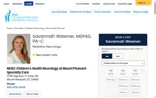 Savannah Faye Wawner, PA website