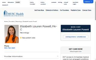 Elizabeth Lauren Powell, PA-C website