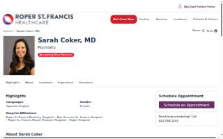Sarah K. Coker, MD website