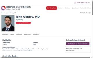John D. Gentry, MD website
