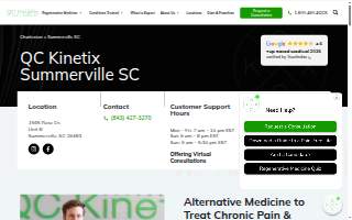 QC Kinetix (Mt Pleasant) of Summerville website