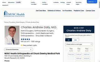 Charles Andrew Daly, MD website
