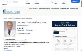 James Frank Bethea, MD website