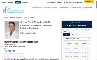 John Flint Rhodes, Jr, MD website