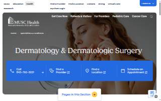 MUSC Health Dermatology: Ward Jr Daniel B MD website