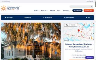 Epiphany Dermatology of Charleston website