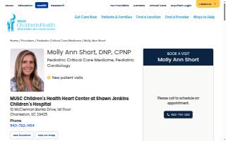 Molly Ann Short, DNP, CPNP website