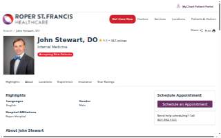 John Stewart, DO website
