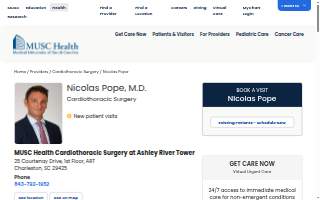 Nicolas Pope, MD website
