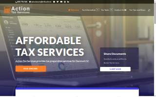 Action Tax Services website