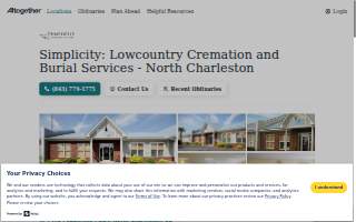 Simplicity: Lowcountry Cremation and Burial Services website