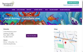 Sweetgrass Pediatrics - West Ashley (Farmfield) website