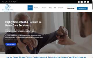 Lucky Dove Home Care website