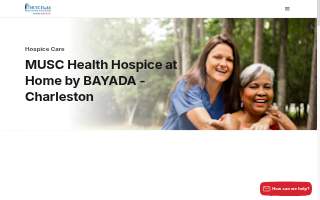 MUSC Health Hospice at Home by BAYADA website