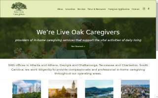 Live Oak Caregivers website