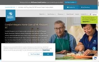 Comfort Keepers Home Care of Mt Pleasant website