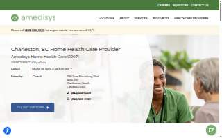 Amedisys Home Health Care of Charleston website