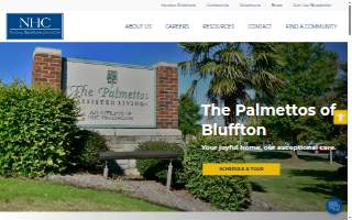 The Palmettos of Bluffton website