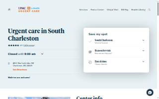 UPMC-GoHealth Urgent Care of Charleston website