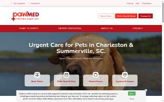 PawMed Veterinary Urgent Care website