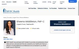 Sheena Middleton, FNP-C website