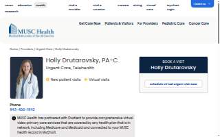 Holly Drutarovsky, PA-C website