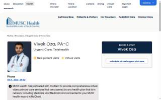 Vivek Oza, PA-C website