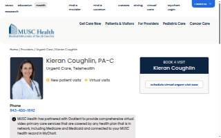 Kieran Coughlin, PA-C website