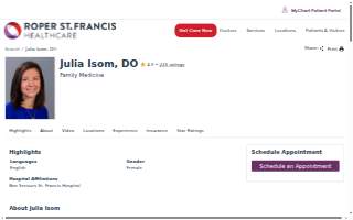 Julia K. Isom, DO website