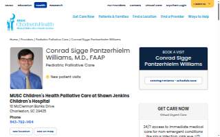 Conrad Sigge Pantzerhielm Williams, IV, MD, FAAP website