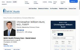 Christopher William Bunt, MD, FAAFP website