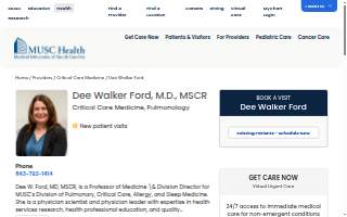 Dee Walker Ford, MD, MSCR website