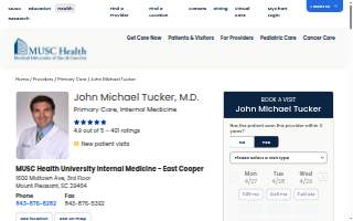 John Michael Tucker, MD website