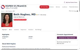 Dr. Frances Hughes website