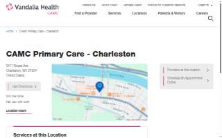 CAMC Primary Care - Charleston website
